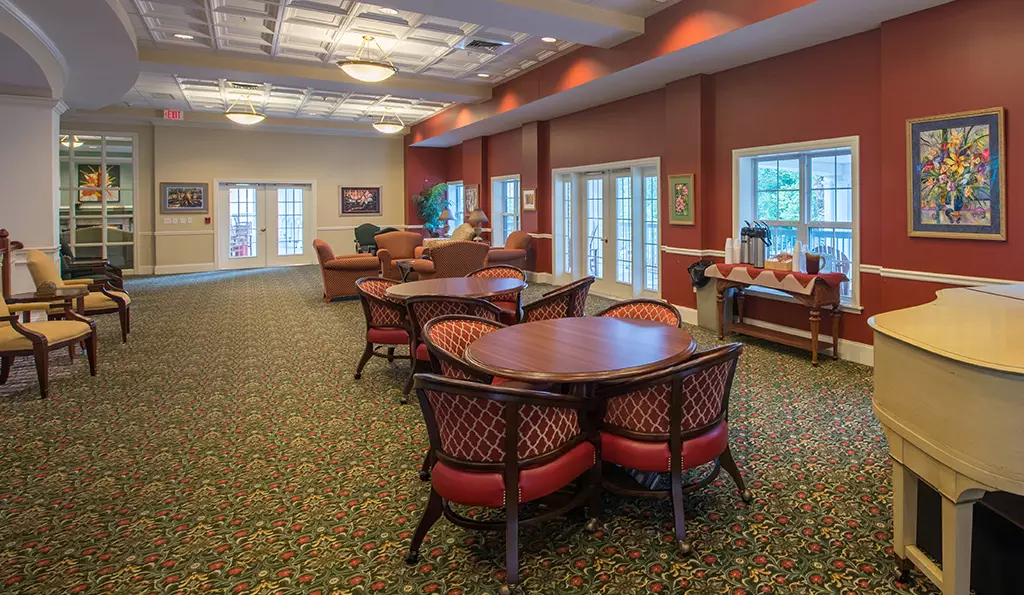 Photo of Oak Hammock - Gainesville, FL, United States. Community Gallery - The Upper Commons, located in the main Commons Building, is another social gathering space popular for socials, receptions and activities.